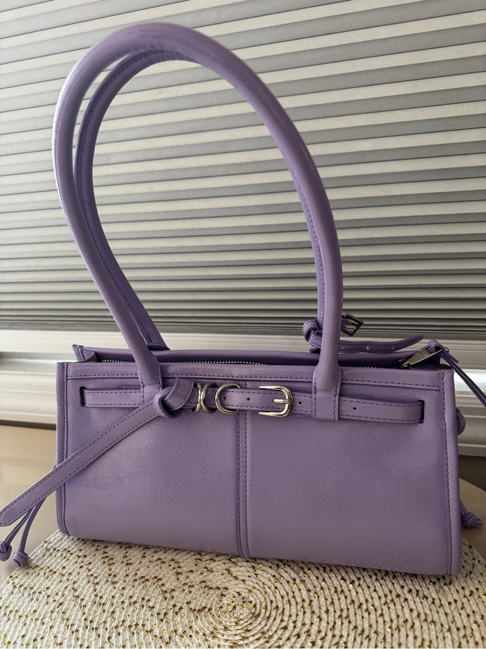 Steve Madden Lavender Leather Shoulder Bag